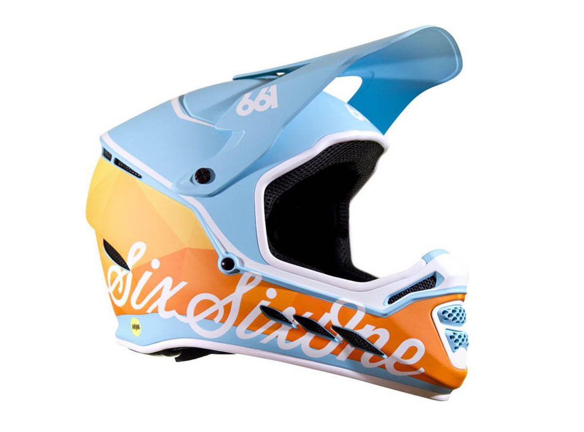 661 Reset MIPS Full Face Helmet - Geo Blorange Geo Blorange 2X-Small