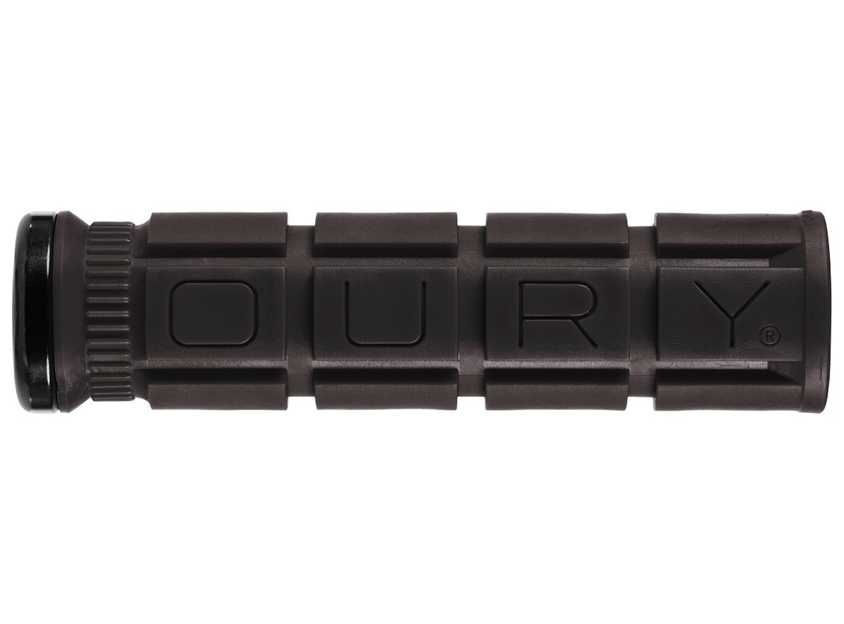 Oury V2 Single-Sided Lock-On Grips - Jet Black Jet Black