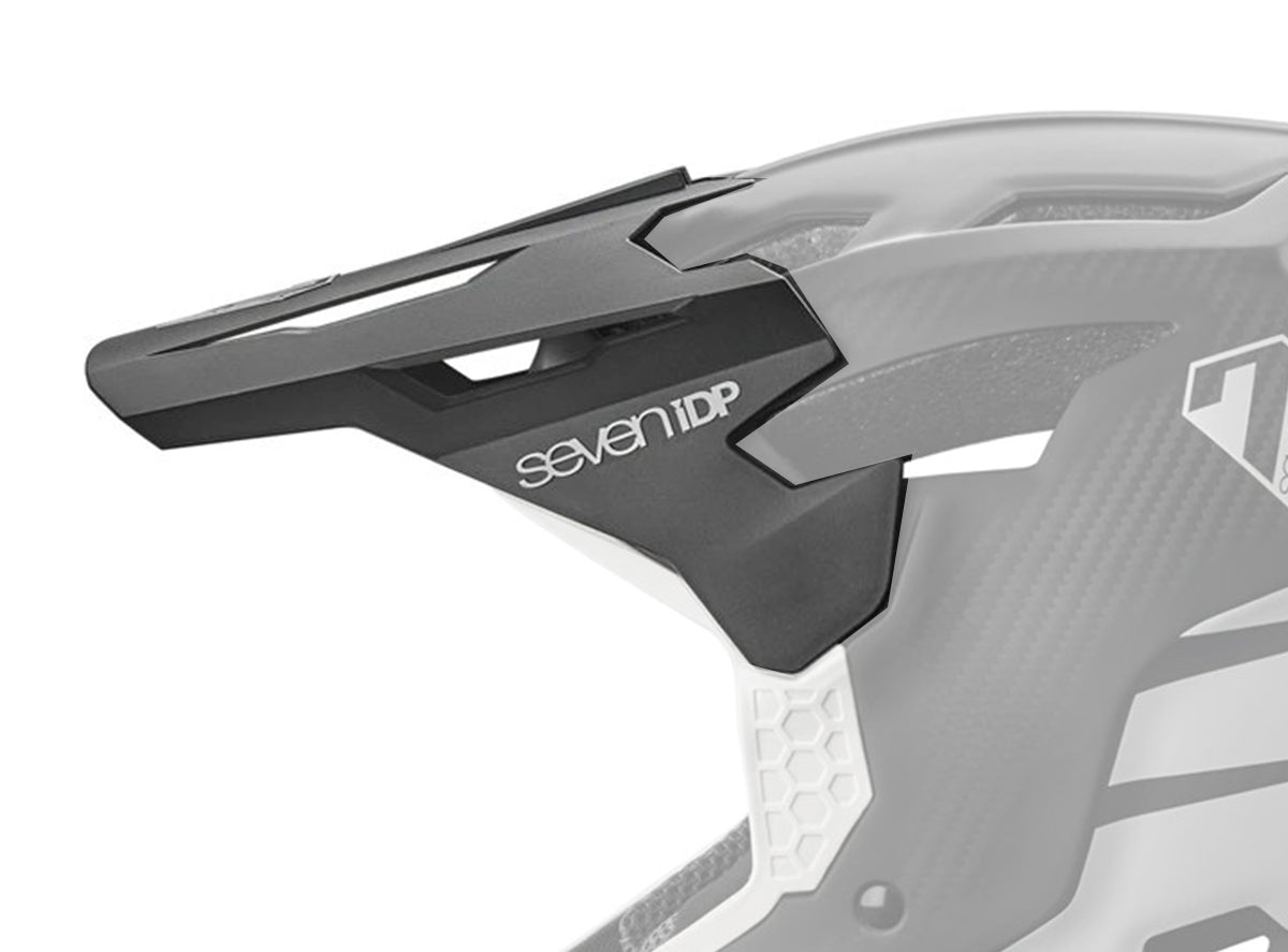 7 iDP PROJECT 23 Helmet Visor - Carbon - Cool Gray-Raw Carbon Cool Gray - Raw Carbon X-Small/Large