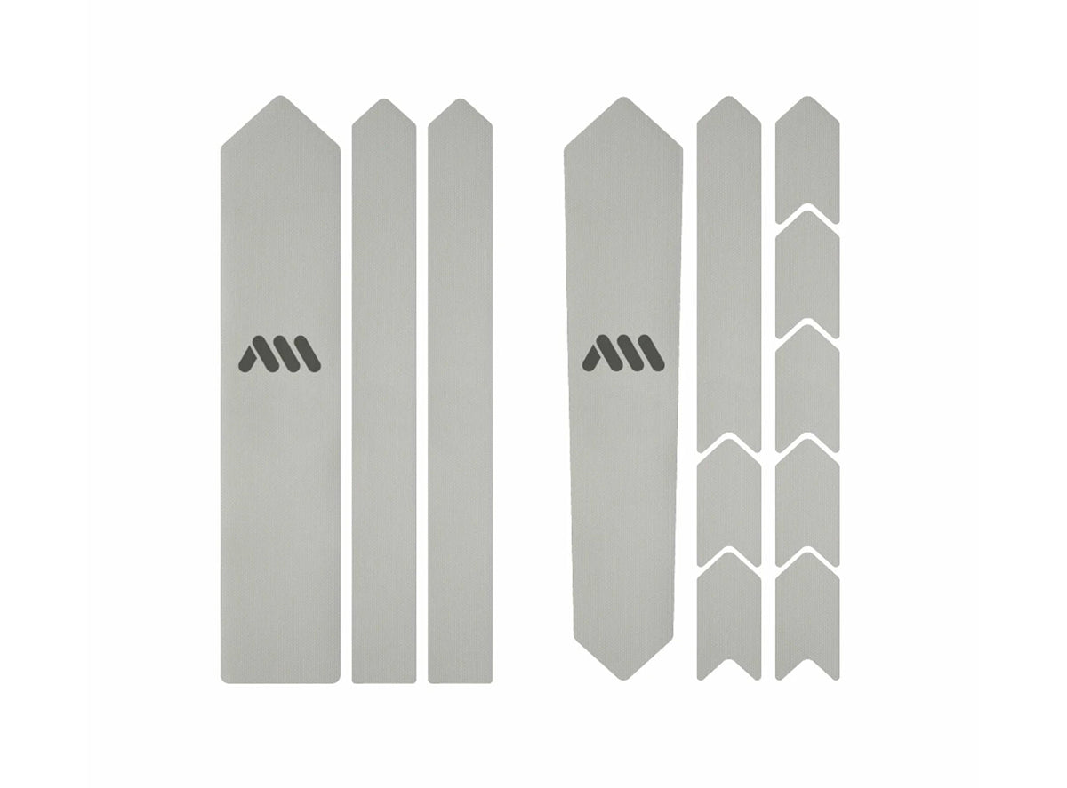 AMS Extra Gravel Frame Guard Clear - Silver 12 Piece