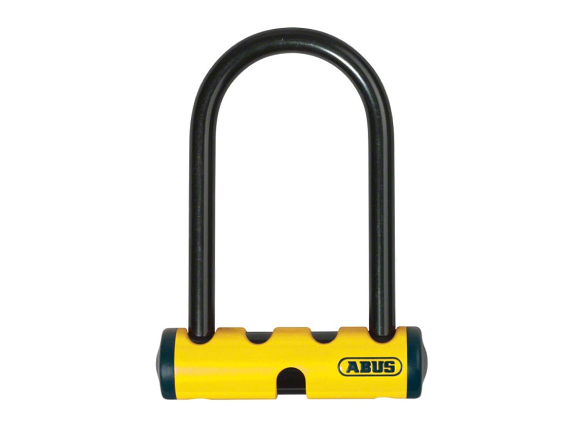 Abus U-Mini 40 U-Lock - Yellow Yellow 3.15x5.5" - Key Lock