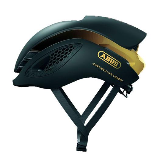 Abus GameChanger Road Helmet - Black-Gold Black - Gold Large - 58-62cms