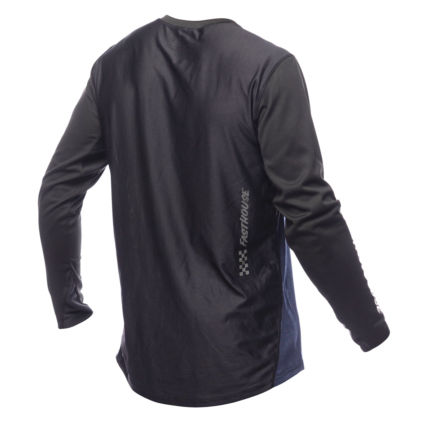 Fasthouse Alloy Mesa Long Sleeve MTB Jersey - Heather Red-Navy