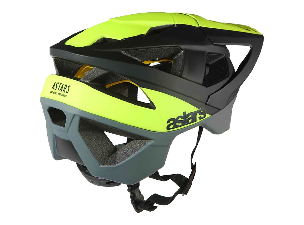 Alpinestars Vector Tech Polar MTB Helmet - Black-Yellow Black - Yellow Fluo Matte Large