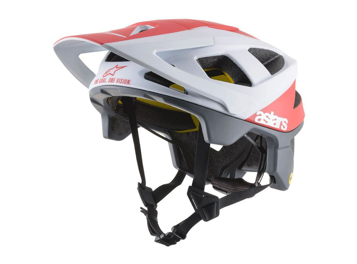 Alpinestars Vector Tech Polar MTB Helmet - White-Red Matt White - Red Matt Small