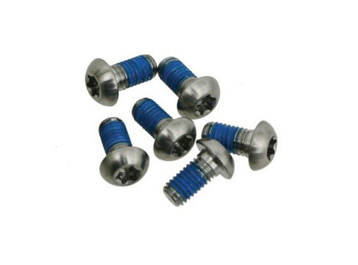 Avid Titanium Rotor Bolt Kit Silver T25 - 6pcs