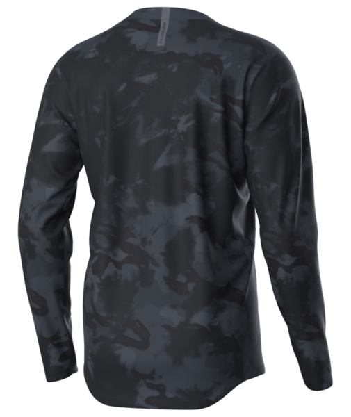 Troy Lee Designs Flowline Long Sleeve MTB Jersey - Revert - Covert Black