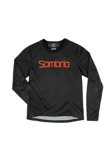Sombrio Vanquish Long Sleeve MTB Jersey - Sombrio Black-Orange Sombrio Black - Orange Small