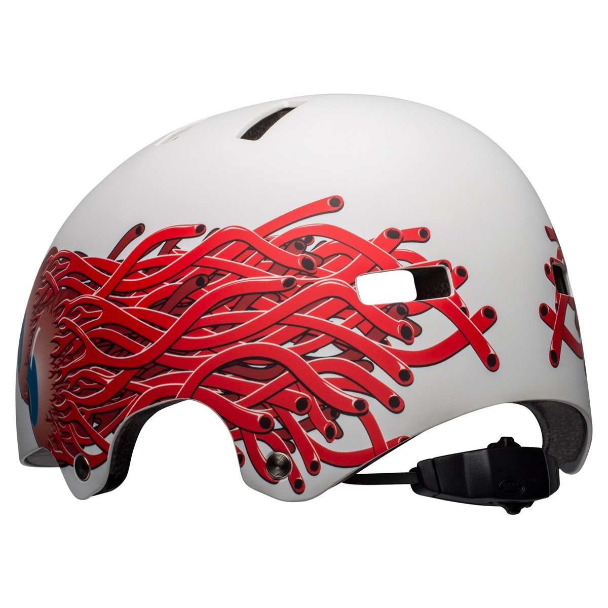Bell Span BMX Helmet - Matt White Eyes