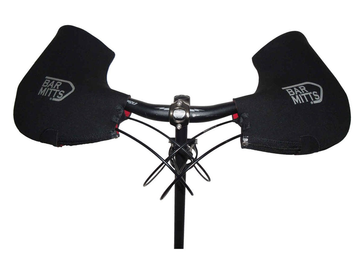 Barmitts MTB Commuter Handlebar Mittens - Black Black Large