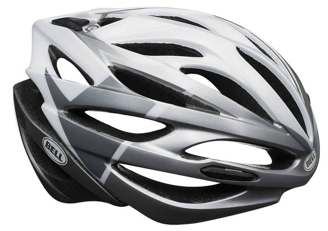Bell Array Road Helmet - White-Silver Velocity White - Silver Velocity Small