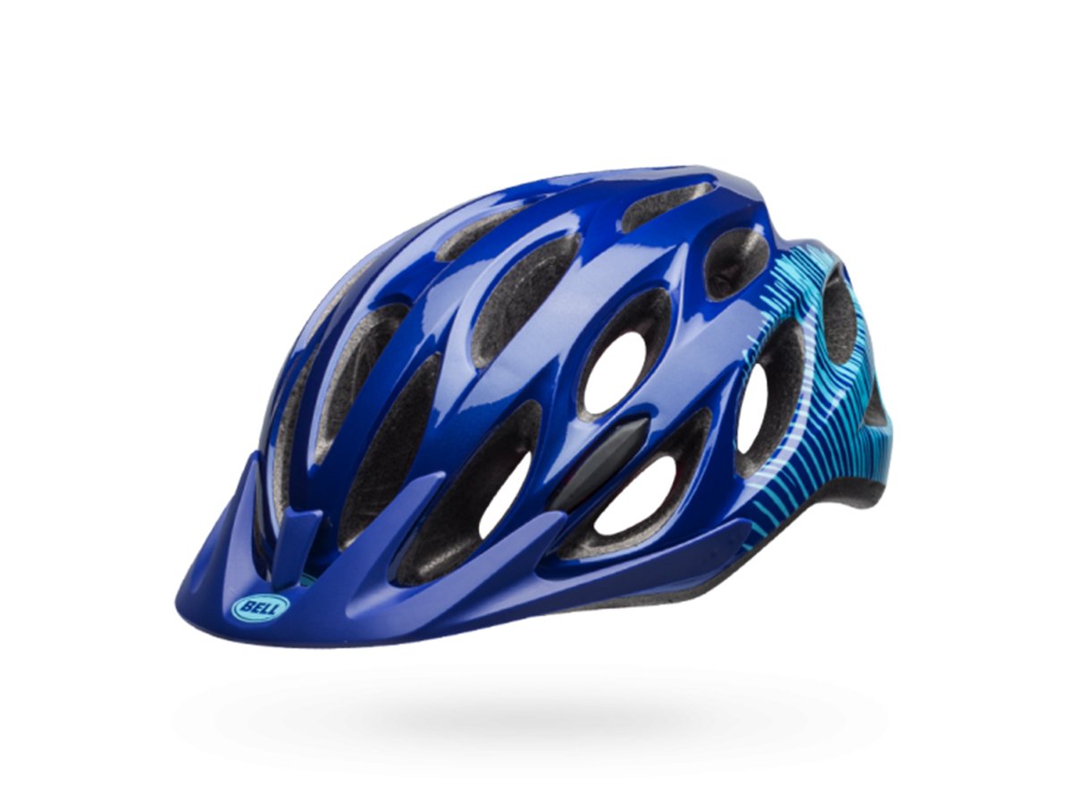 Bell Coast Joy Ride MTB Helmet - Womens - Navy-Sky Fibers Navy - Sky Fibers One Size