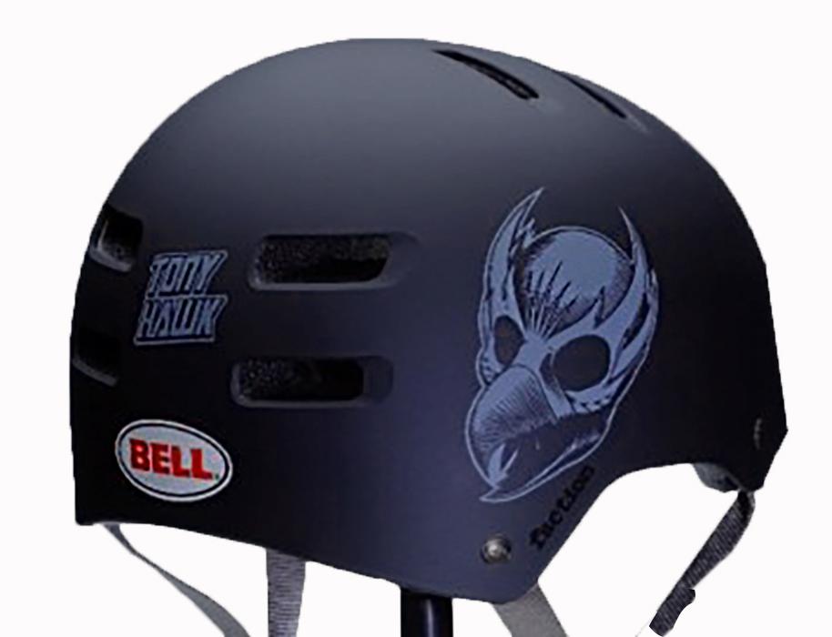 Bell Faction Classic Tony Hawk Skate Helmet - Black Black Small