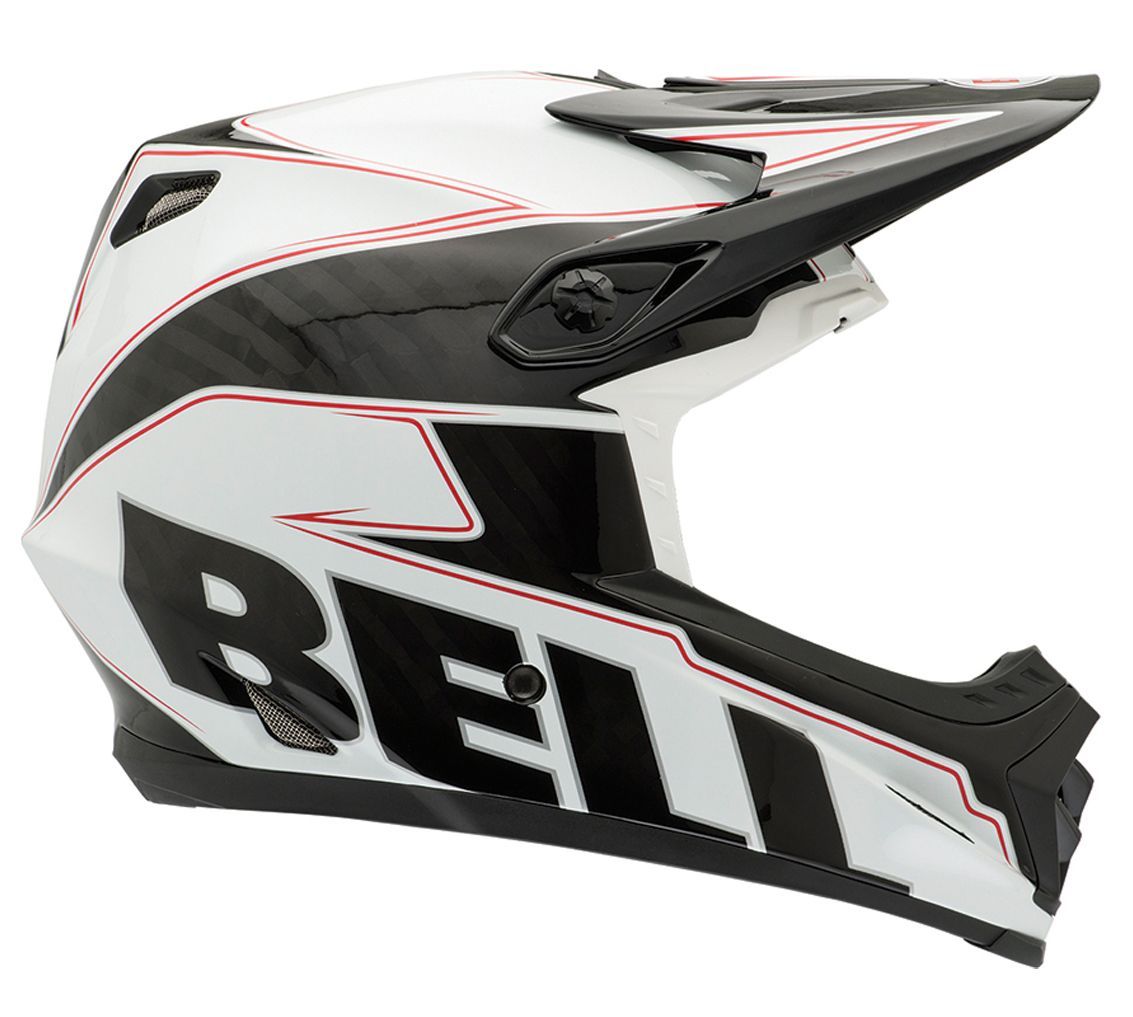 Bell Full-9 Full Face Helmet - White-Black Carbon Emblem White - Black Carbon Emblem Medium