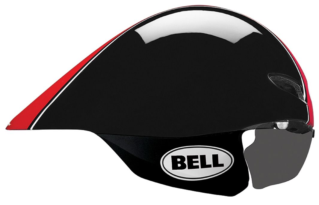 Bell Javelin Time Trial Helmet - Black-Red Star Black - Red Star Small