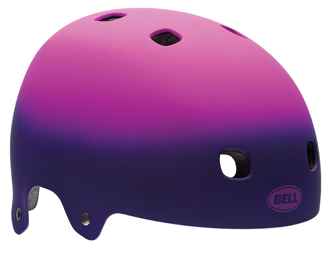 Bell Segment Graphics Helmet - Matt Purple Comet Matt Purple Comet Large