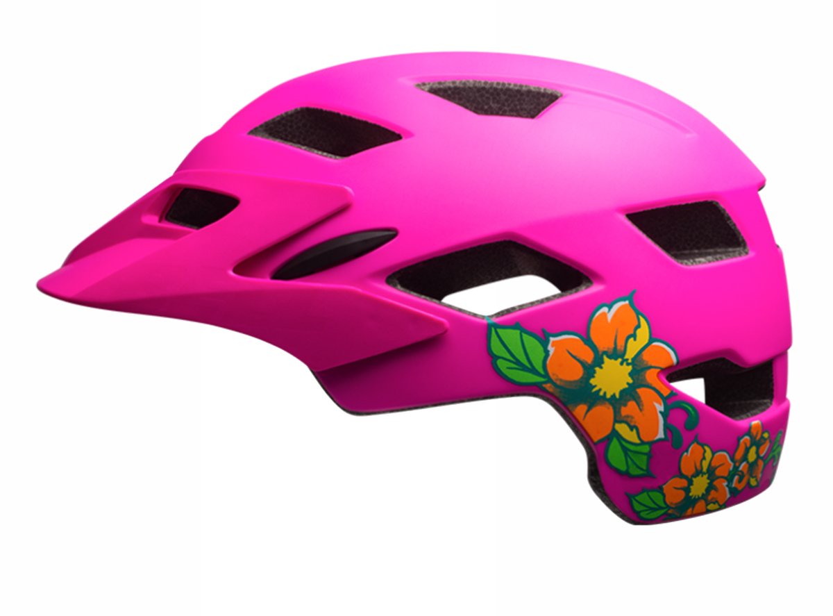 Bell Sidetrack Youth Helmet - Matt Pink Blossom Matt Pink Blossom One Size