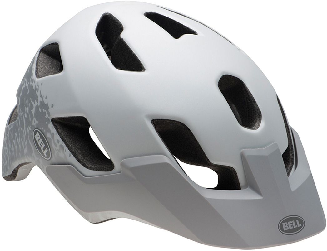 Bell Stoker MTB Helmet - Matt White-Silver Matt White - Silver Small