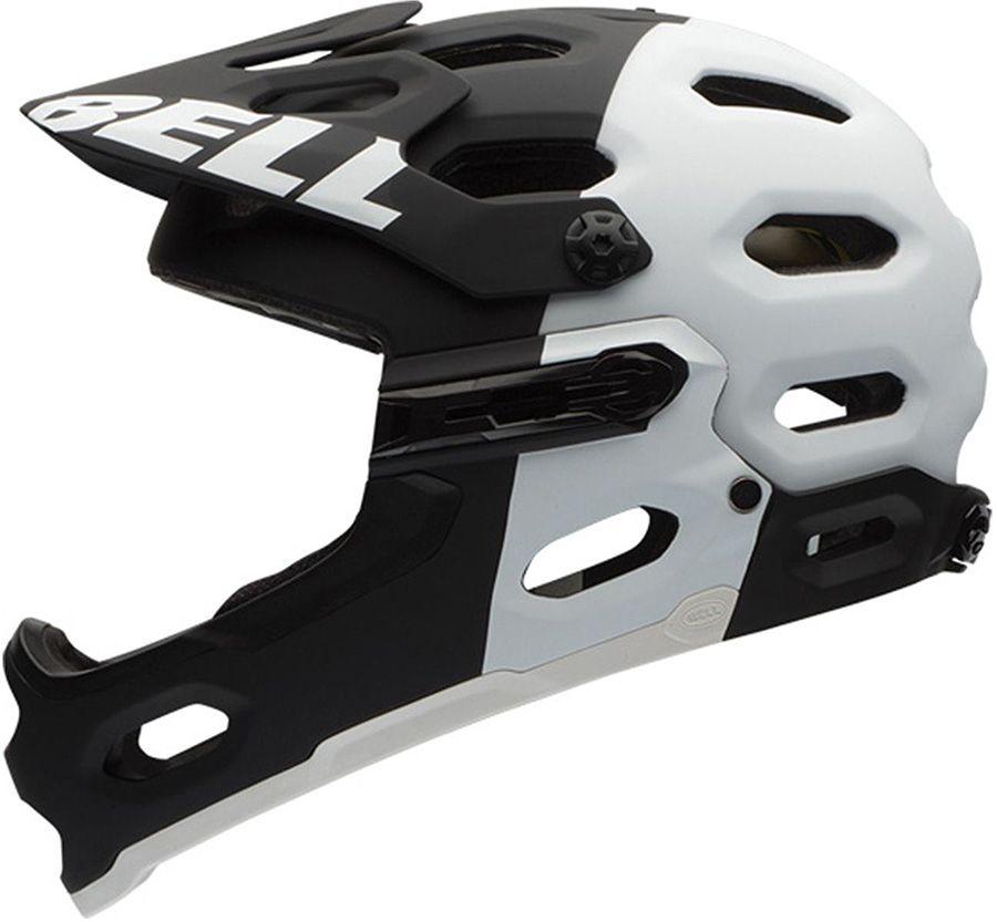 Bell Super 2R MIPS Full Face Helmet - Black-White Agression Black - White Agression Medium