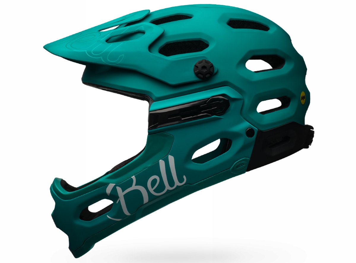 bell helmet blue green women Bell Super 3R MIPS Joy Ride MTB Helmet - Womens