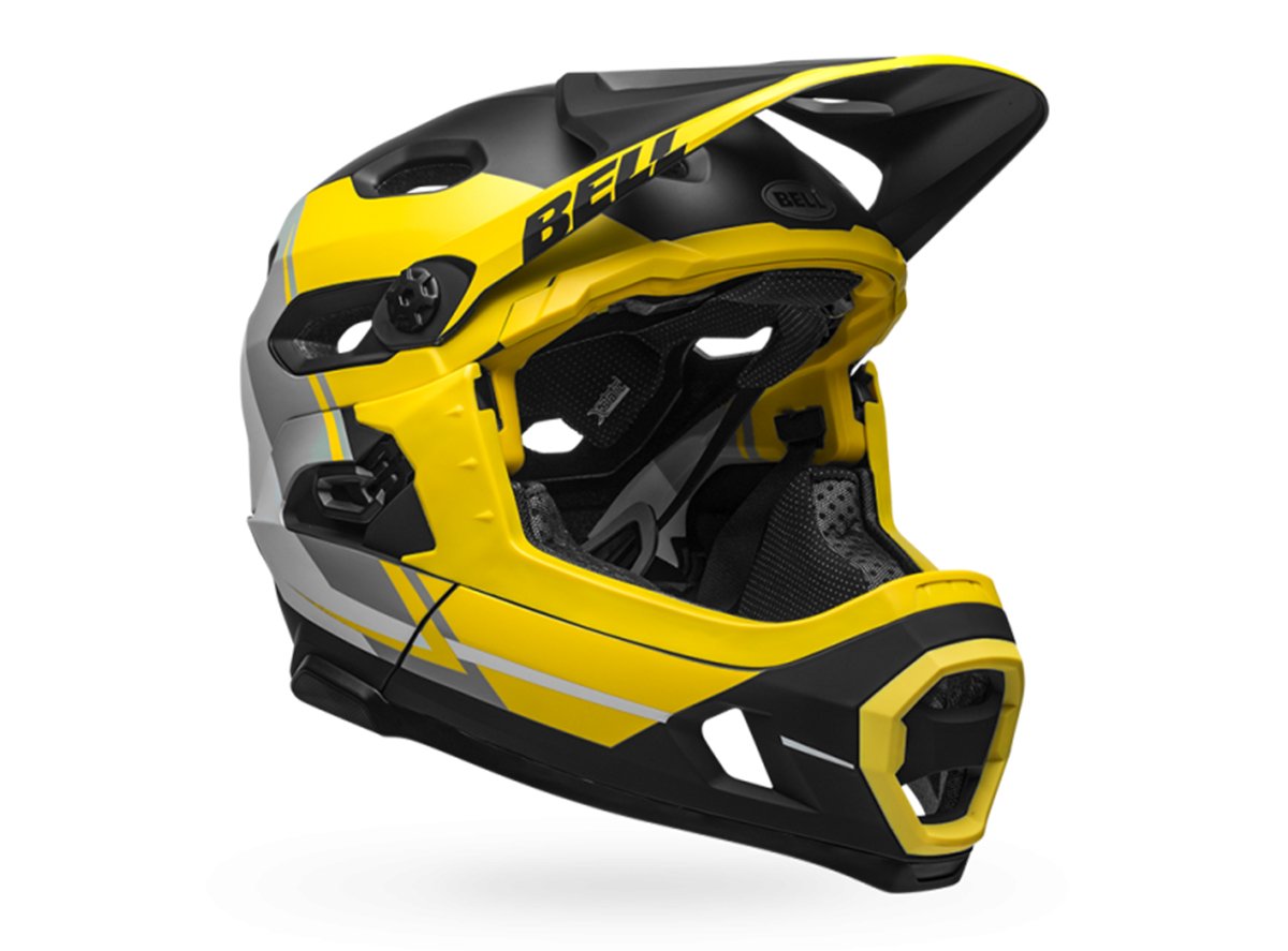Bell Super DH MIPS Full Face Helmet - Yellow-Smoke-Black Recourse Yellow - Smoke - Black Recourse Small