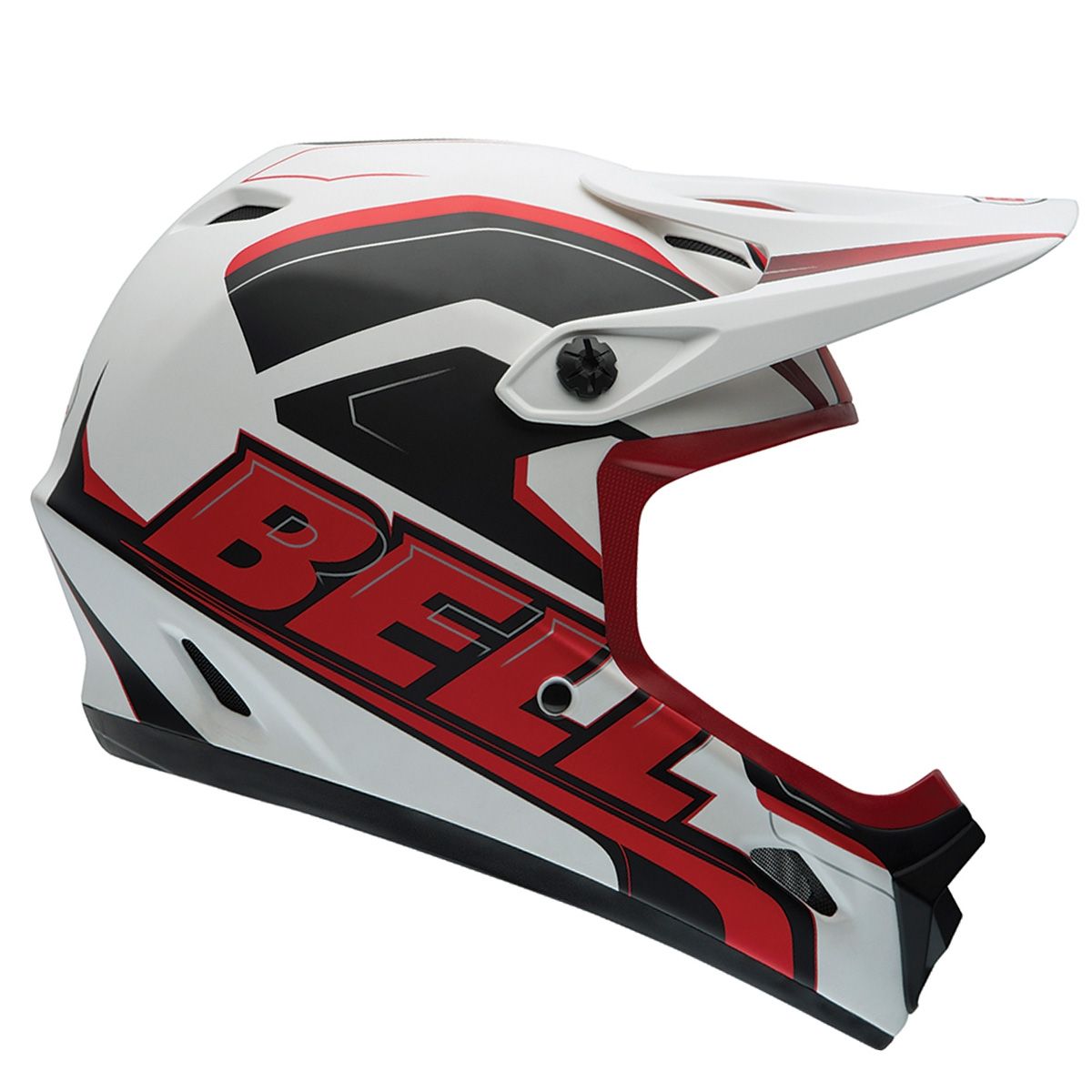 Bell Transfer-9 Full Face Helmet - Matt White-Red Setup - 2015 Matt White - Red Setup Medium