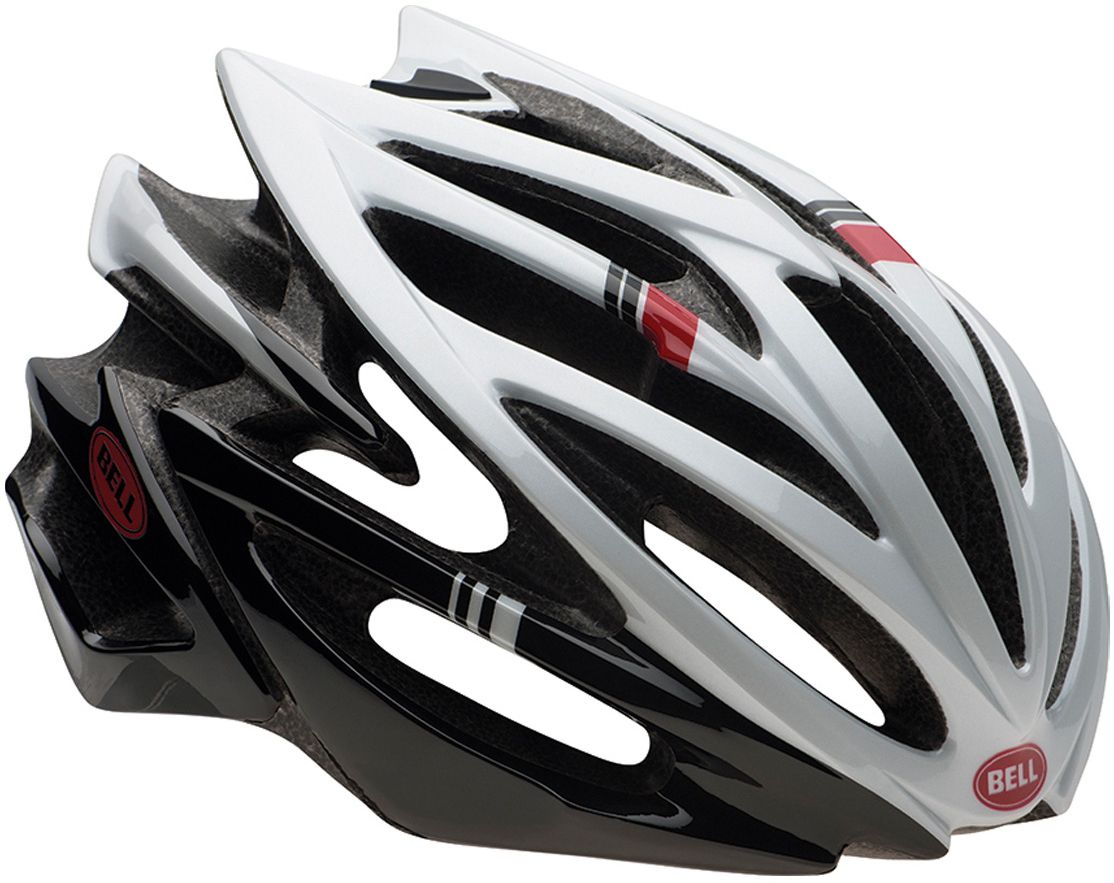 Bell Volt Road Helmet - White-Black-Red Hero White - Black - Red Hero Small