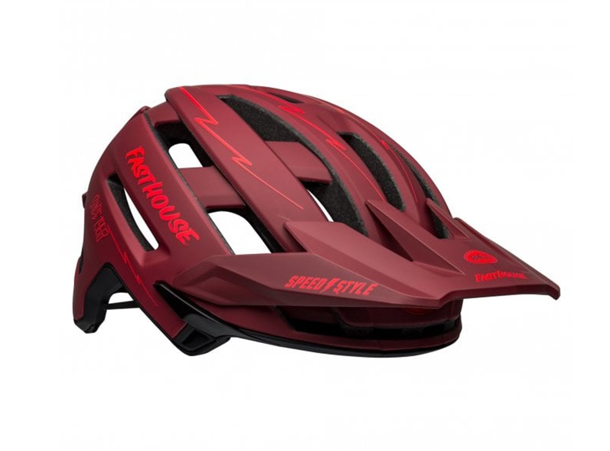 bell helmet 2021 Bell Super Air Spherical MIPS Helmet Small Fasthouse Matte Red/Black
