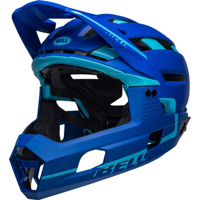 Bell Super Air R Spherical Full Face Helmet Matt Gloss Blues