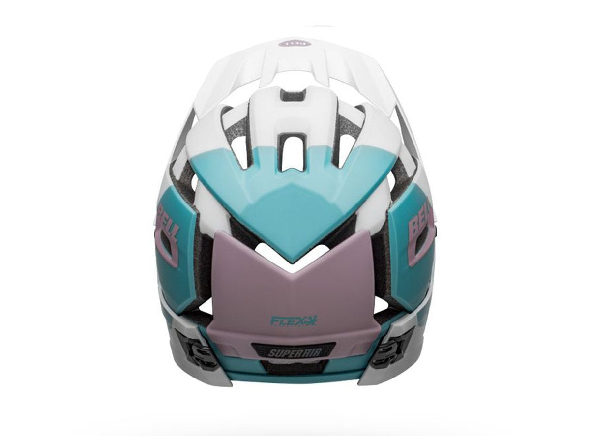 Bell Super Air R MIPS Full Face Helmet - Matt Gloss White-Purple - 2020