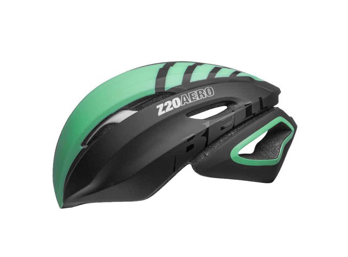 Bell Z20 Aero MIPS Road Helmet - Matt Gloss Black-Mint-White - 2019