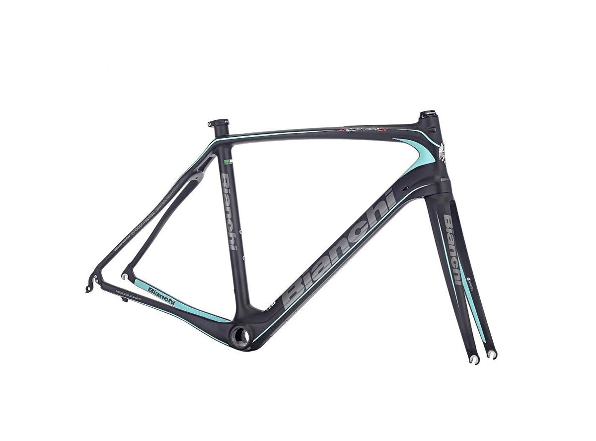 Bianchi Infinito CV Carbon Frameset - Black-Celeste - 2016 Black - Celeste 57cm