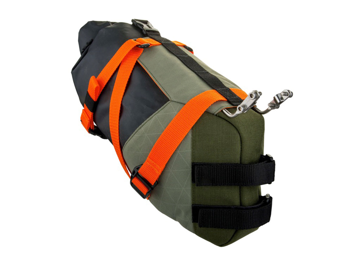 Birzman Water Resistant Packman Travel Saddle Pack - Black-Orange-Gray-Green Black - Orange - Gray - Green 6L