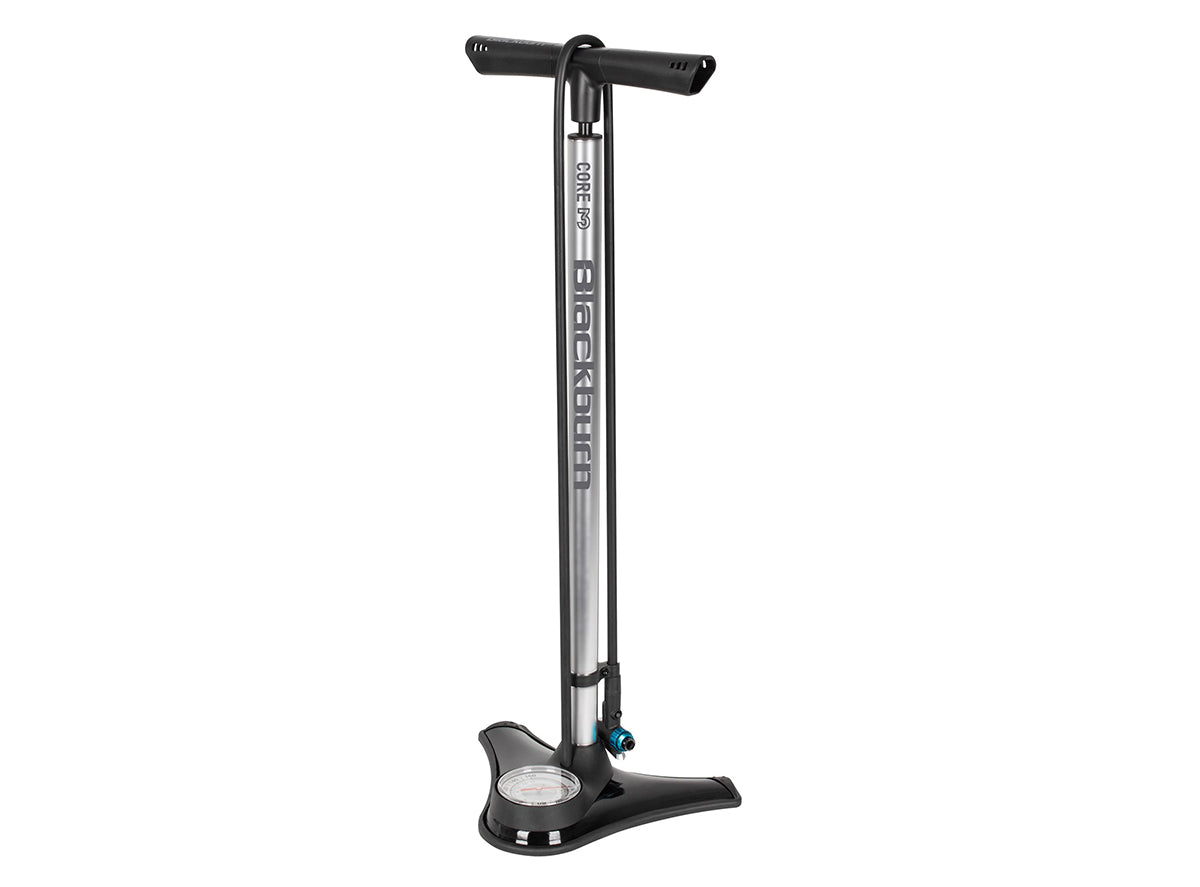 Blackburn Core 3 Floor Pump Silver Presta / Schrader / Dunlop
