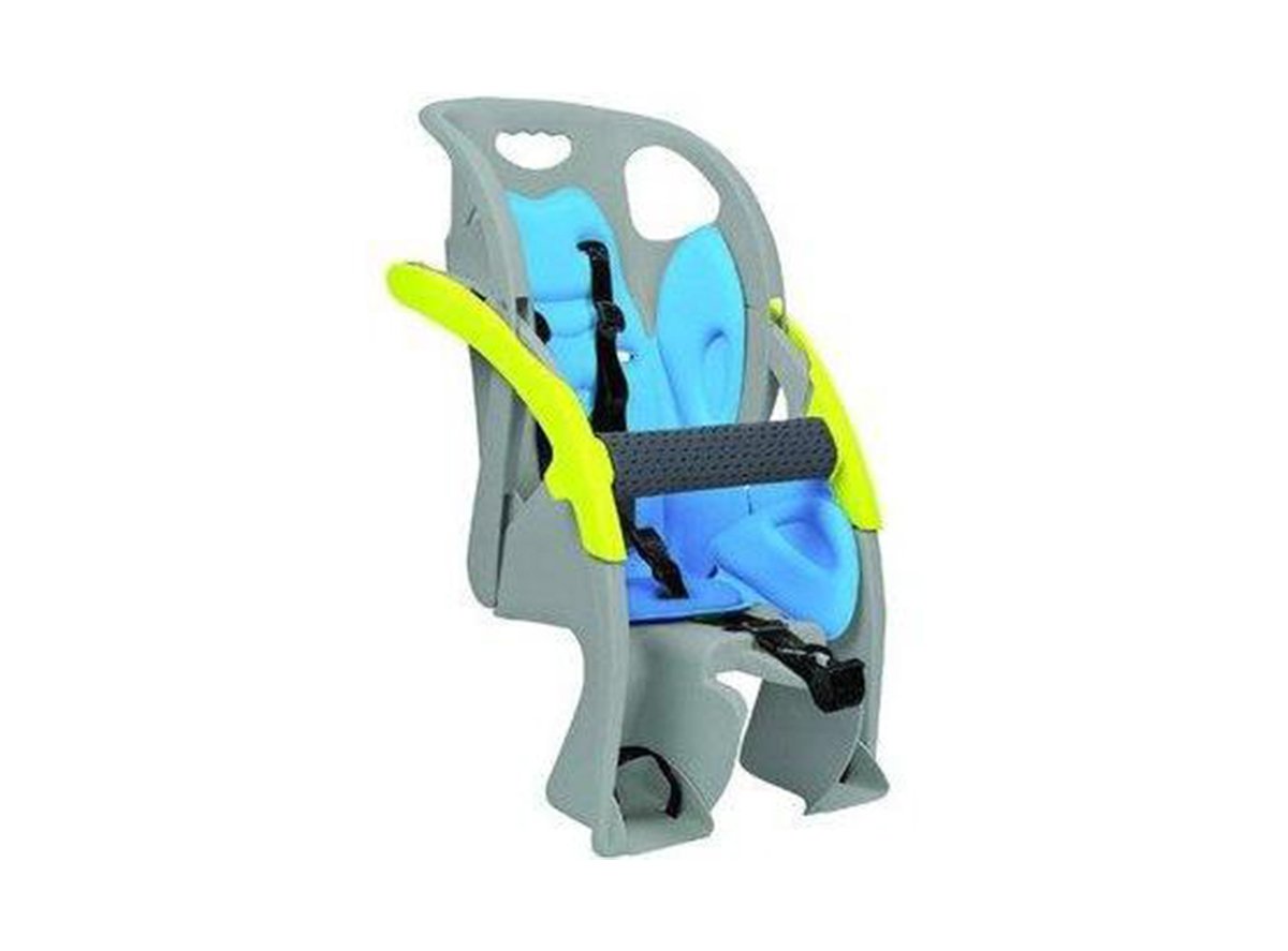 Blackburn CoPilot Limo Adjustable Child Carrier Seat - Gray-Blue Gray - Blue V-Brake/Non Disc Compatible