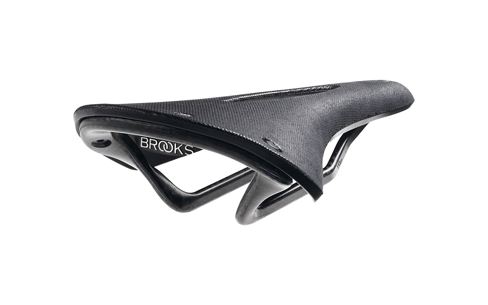 Brooks England C13 Carved Saddle Black Cambria Bike