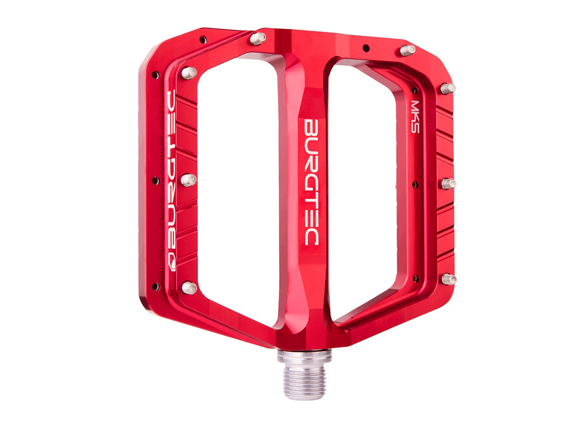 Burgtec Penthouse MK5 Flat Pedals - Race Red – Cambria Bike