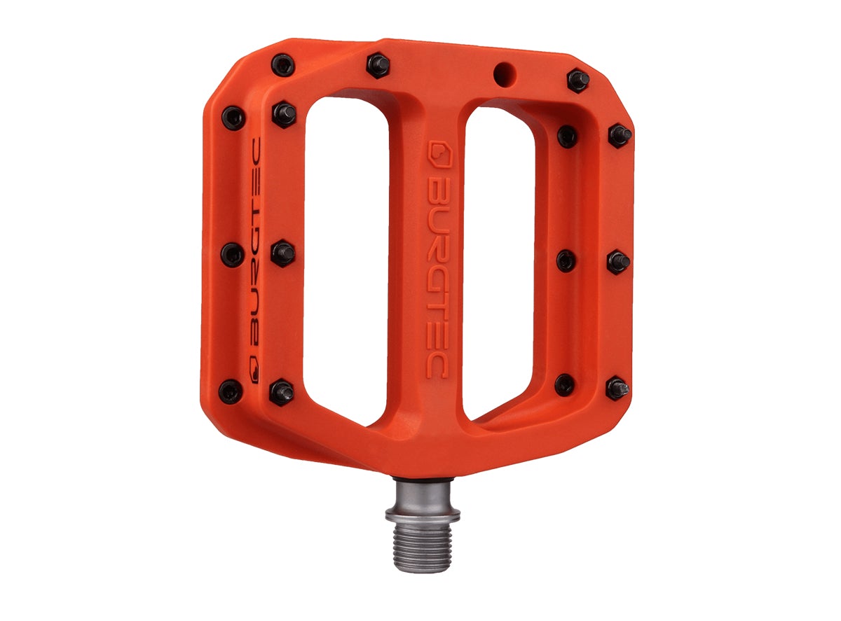 burgtec mk4 composite pedals Burgtec MK4 Composite Flat Pedals (Iron Bro Orange)