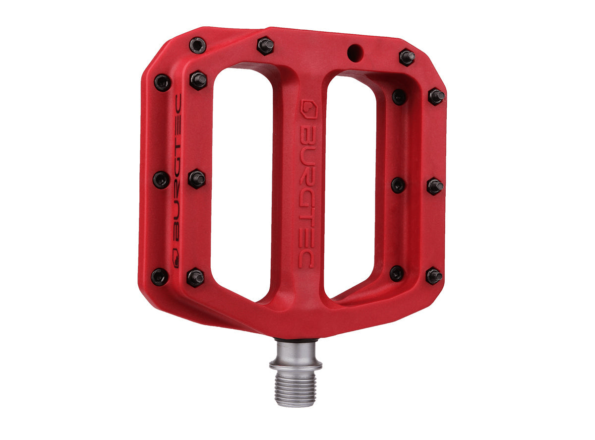 Burgtec MK4 Composite Flat Pedals - Race Red Race Red