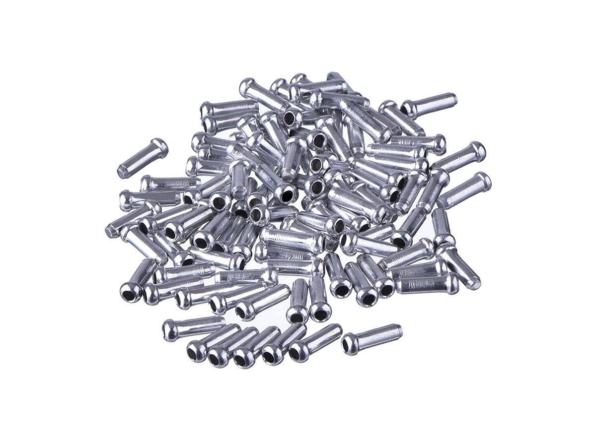 CBO Generic 1.8mm Cable End Crimp - Silver Silver Each
