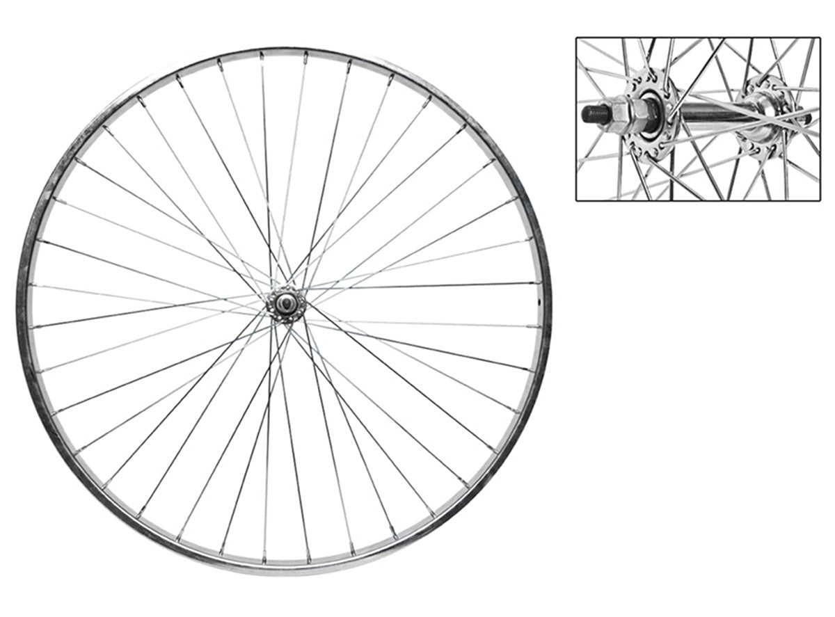 CBO Aluminum 20 BMX Wheel - Rear - 1.75" - Bolt On Silver 36h - 1.75"