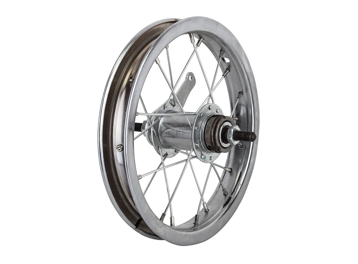 CBO Steel 12.5" Kids Cruiser Wheel - Rear - 2.25" - Bolt On Silver 20h - 2.25"