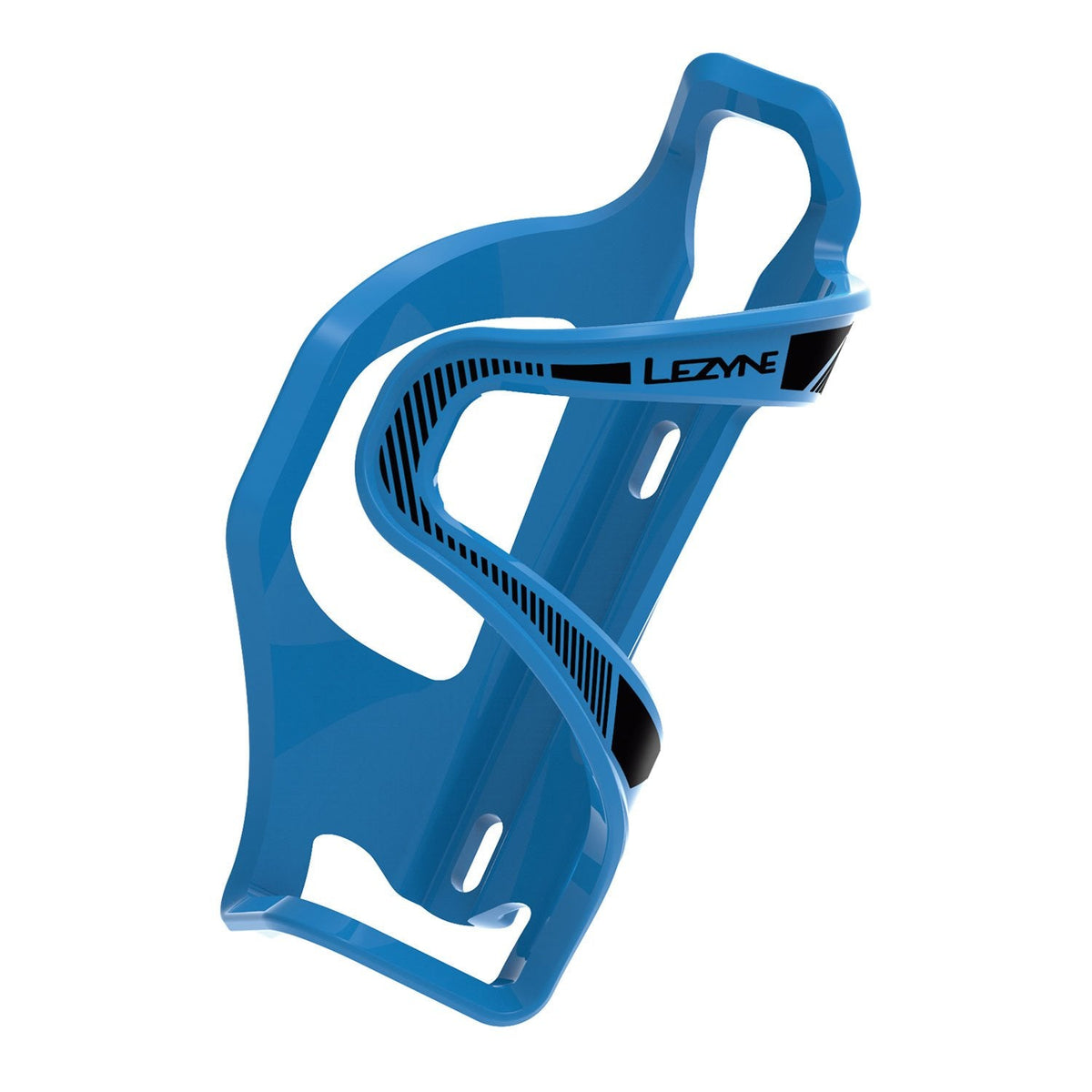 Lezyne Flow SL Enhanced Water Bottle Cage - Left Side - Blue Blue