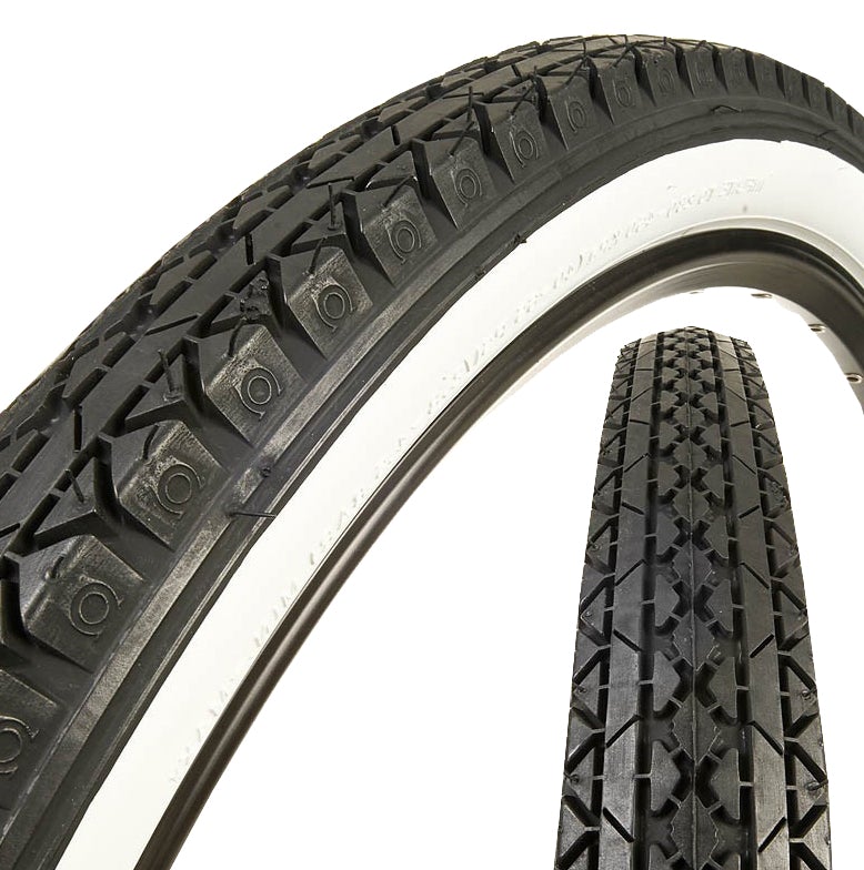 CST Tires C241 26" Cruiser Tire - Black-White Black - White 26" - 2.125"