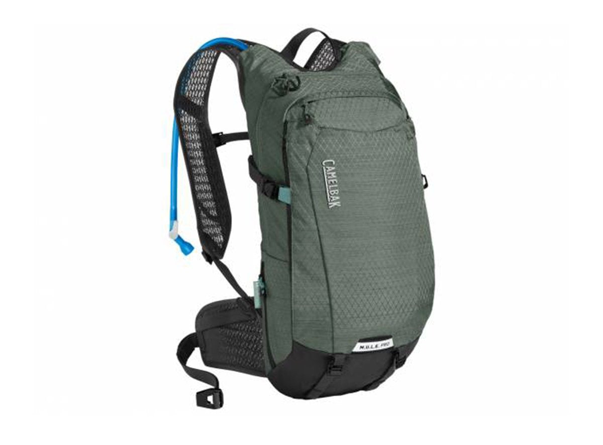 Camelbak M.U.L.E. Pro 14 Hydration Pack - Agave Green-Black - 2021 Agave Green - Black 3L 100oz Hydration Capacity