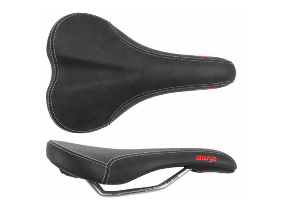 Charge Bikes Ladle 145 CrMo MTB Saddle - Womens - Black Black 145mm Width