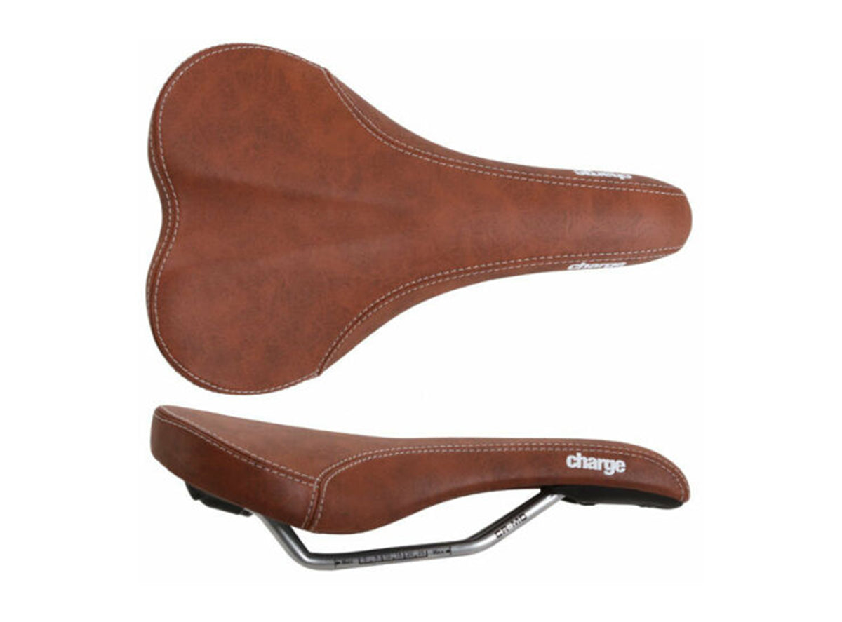 Charge Bikes Ladle 145 CrMo MTB Saddle - Womens - Brown Brown 145mm Width
