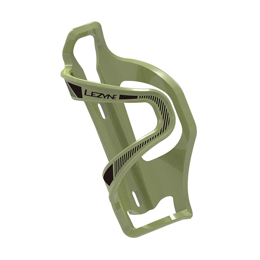 Lezyne Flow SL Enhanced Water Bottle Cage - Right Side - Army Green Army Green
