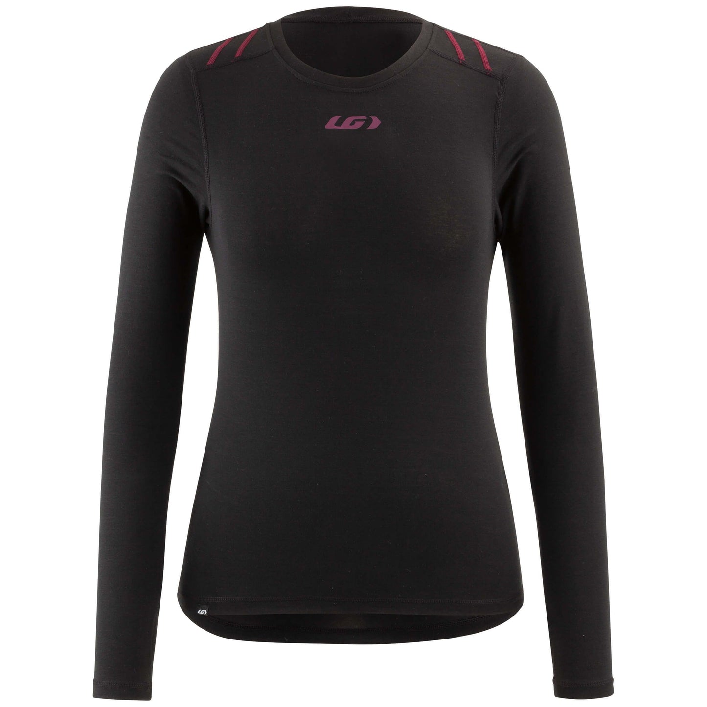 Louis Garneau 2004 Long Sleeve Top - Baselayer - Womens - Black-Purple Black - Purple Small