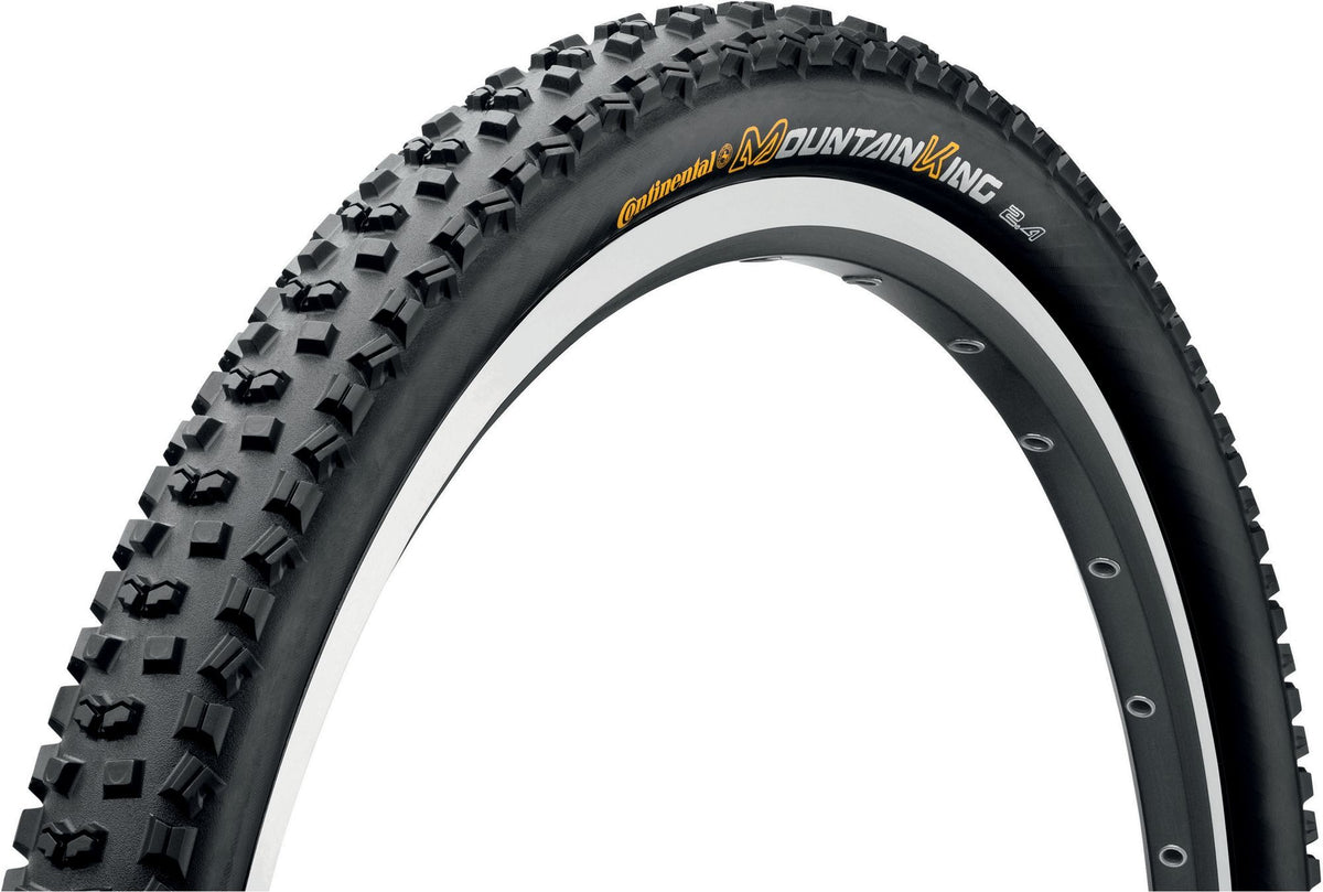 Continental Mountain King 26" Wire MTB Tire - Black Black 2.2"